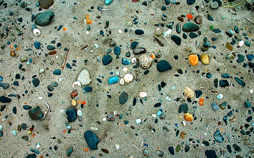 砂浜と石♪