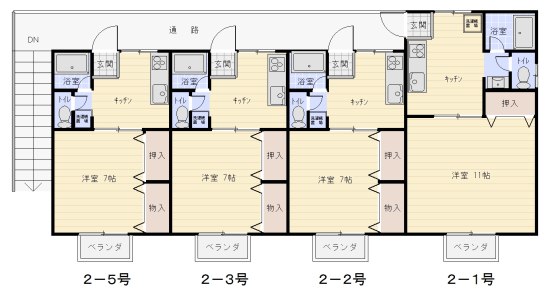 ハイツ恵間取図