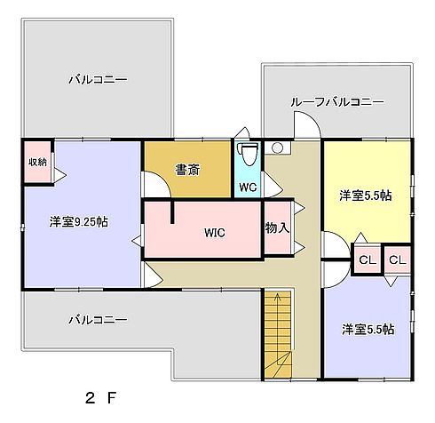 間取図2Ｆ