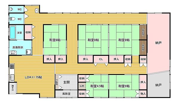 間取図1Ｆ